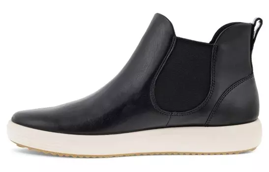 Ботинки челси Soft 7 женские черные Ecco
