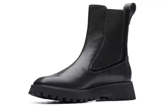 Ботинки Челси женские черные Clarks