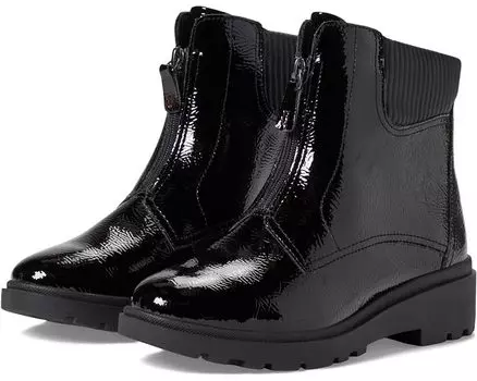 Ботинки Clarks Calla Zip, цвет Black Crinkle Patent Synthetic