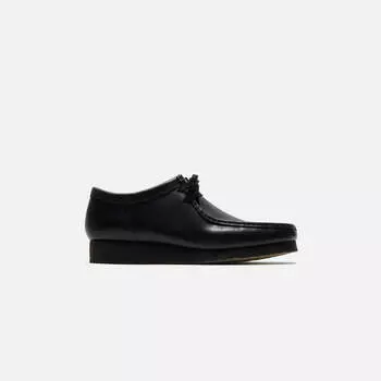 Ботинки Clarks Wallabee, цвет Black Leather