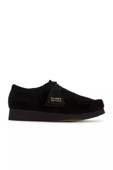 Ботинки Clarks Wallabee, цвет Black Suede