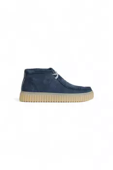Ботинки Clarks замшевые, синий