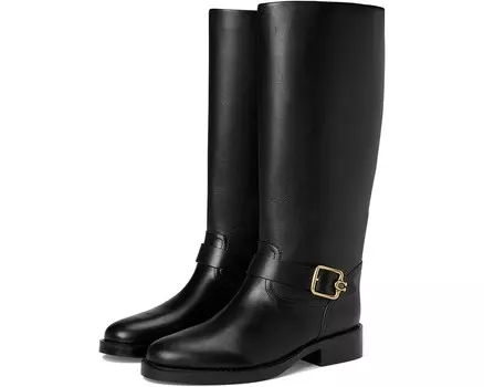 Ботинки COACH Madeline Leather Boots, черный
