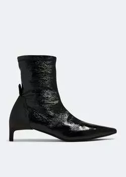 Ботинки Courrges Scuba Vinyl Ankle, черный