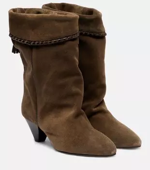 Ботинки Dalby 55 на шнуровке из замши Isabel Marant, бронзовый