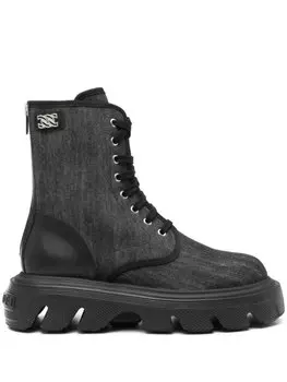 Ботинки Davis из денима Casadei, черный