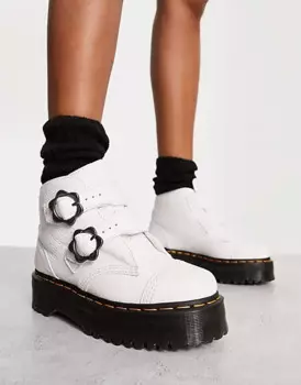 Ботинки Dr Martens Devon Flower, белый