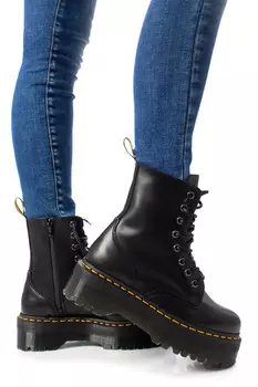 Ботинки Dr. Martens на высокой подошве, черный