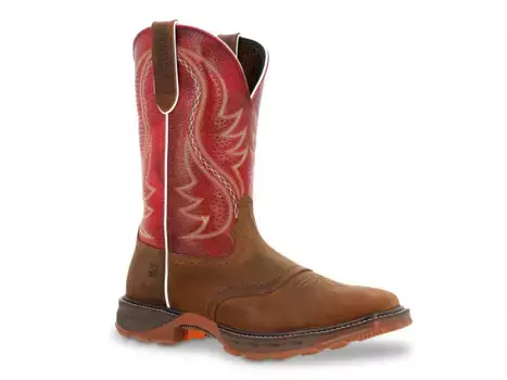 Ботинки Durango Maverick XP Western Work Boot — мужские, красные/коричневые