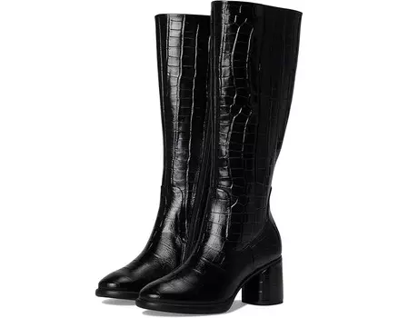 Ботинки ECCO Sculpted Luxery 55MM Tall Knee High Boot, цвет Black Reptile Print