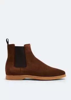 Ботинки Eleventy Chelsea Suede, коричневый