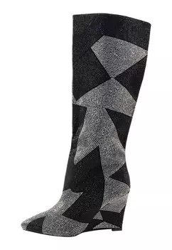 Ботинки faina Boots, черный/серебристый