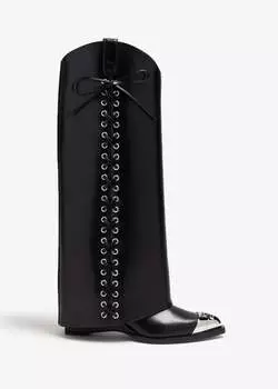Ботинки Givenchy Shark Lock Cowboy, черный