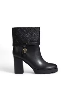 Ботинки Guess на высоком каблуке, черный