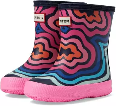 Ботинки Hunter Original First Classic Wave Ripple Print Boot, цвет Blue Ripple