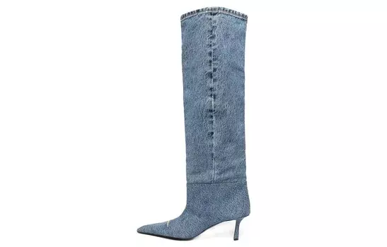 Ботинки из денима Viola 65 мм Alexander Wang