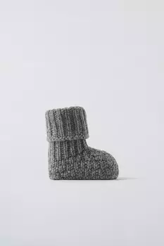 Ботинки из кашемира ZARA, серый