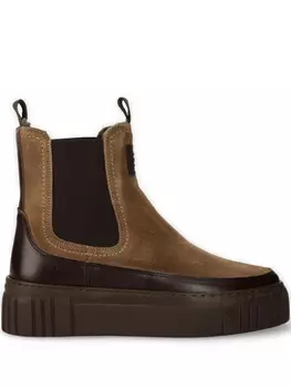 Ботинки из кожи Gant, коричневый