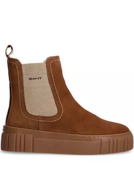 Ботинки из кожи Gant, коричневый