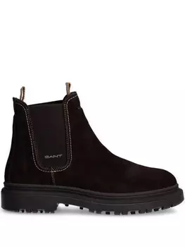 Ботинки из кожи Gant, коричневый