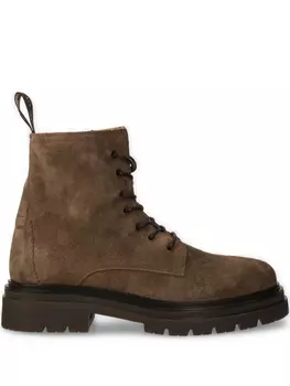Ботинки из кожи Gant, коричневый