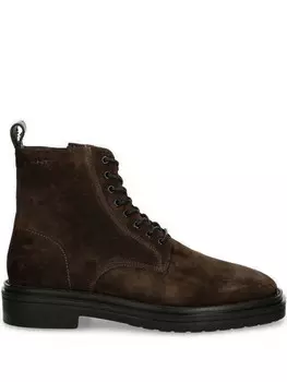 Ботинки из кожи Gant, коричневый