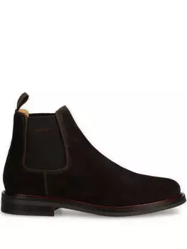 Ботинки из кожи Gant, коричневый