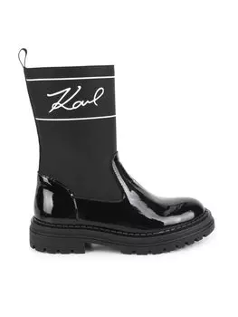 Ботинки Karl Lagerfeld Kids, черный