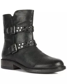 Ботинки кожаные Geox Catria, черный