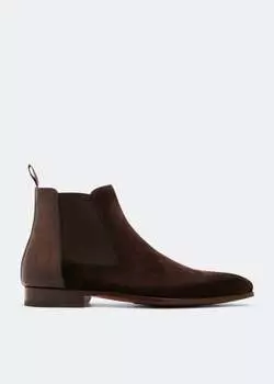 Ботинки Magnanni Chelsea Suede, коричневый