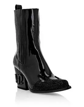 Ботинки Mid Flat Gothic Plein PHILIPP PLEIN, черный