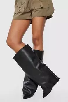 Ботинки на каблуке Boohoo, черный