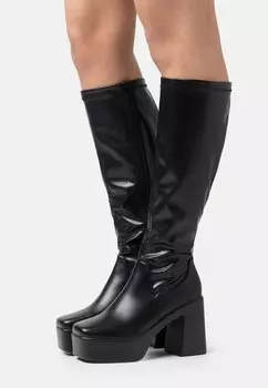 Ботинки на каблуке HANNA PLATFORM Rubi Shoes by Cotton On, черный гладкий