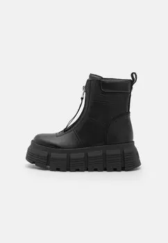 Ботинки на платформе Buffalo AVA FRONT ZIP BOOT, черный