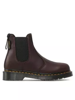 Ботинки на плоской подошве 2976 Dr. Martens, темно-красный