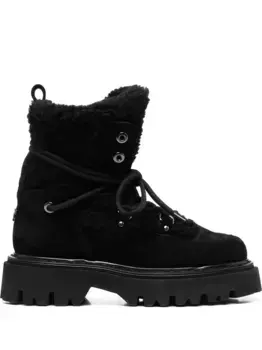 Ботинки на шнуровке Casadei, черный