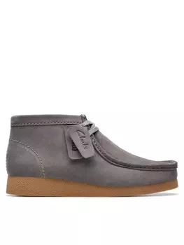 Ботинки на шнуровке Clarks, серый