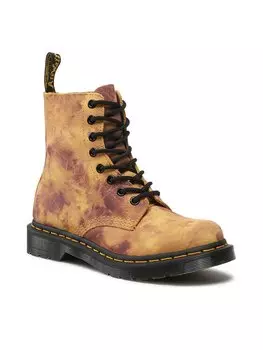 Ботинки на шнуровке Dr. Martens, желтый