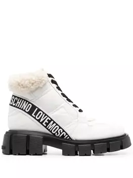 Ботинки на шнуровке Love Moschino, белый