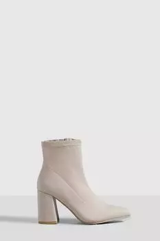 Ботинки-носки из неопрена Boohoo, нюд