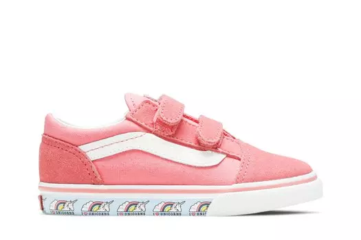 Ботинки Old Skool V Toddler Vans, розовый