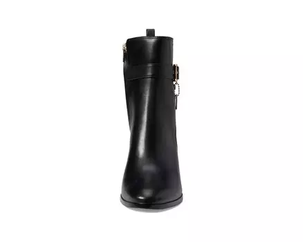Ботинки Olivia Leather Bootie COACH, черный