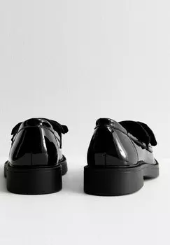 Ботинки PATENT BOW New Look, черный