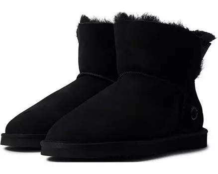 Ботинки Perth Genuine Shearling Fold-Over Boot FIRESIDE by Dearfoams, черный