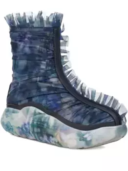 Ботинки с оборками UGG, синий