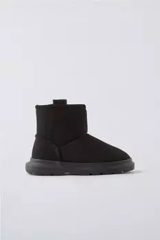 Ботинки с язычками ZARA, черный