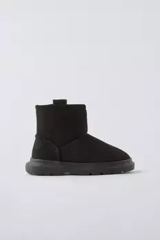 Ботинки с язычками ZARA, черный