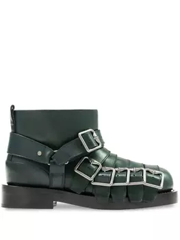 Ботинки с ремешками Burberry, зеленый