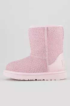 Ботинки с замшевыми вставками Ugg, розовый