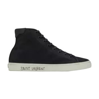 Ботинки Saint Laurent Malibu Mid, черный